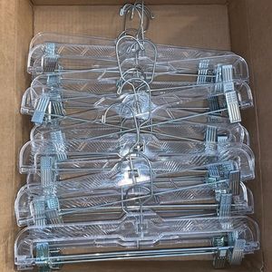 20 Clear Jewel Pant Hangars